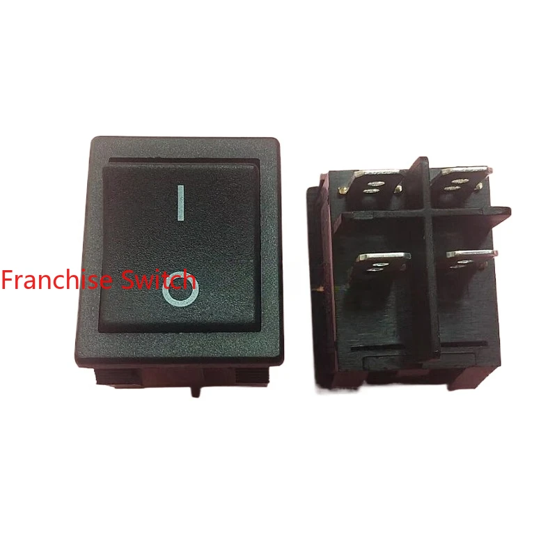 

10PCS Ship type switch RL2-321 four feet and two gears, black , rocker silver touchpoint