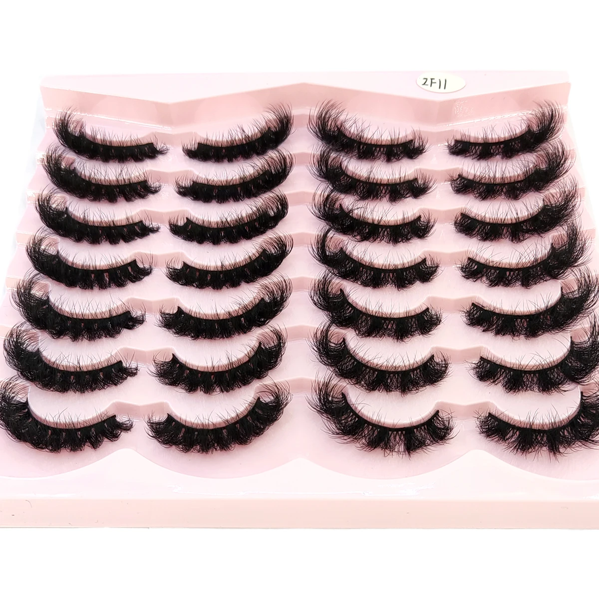 14 pairs of artificial mink eyelashes soft and fluffy false eyelashes dramatic and messy mink eyelashes cat eye eyelashes