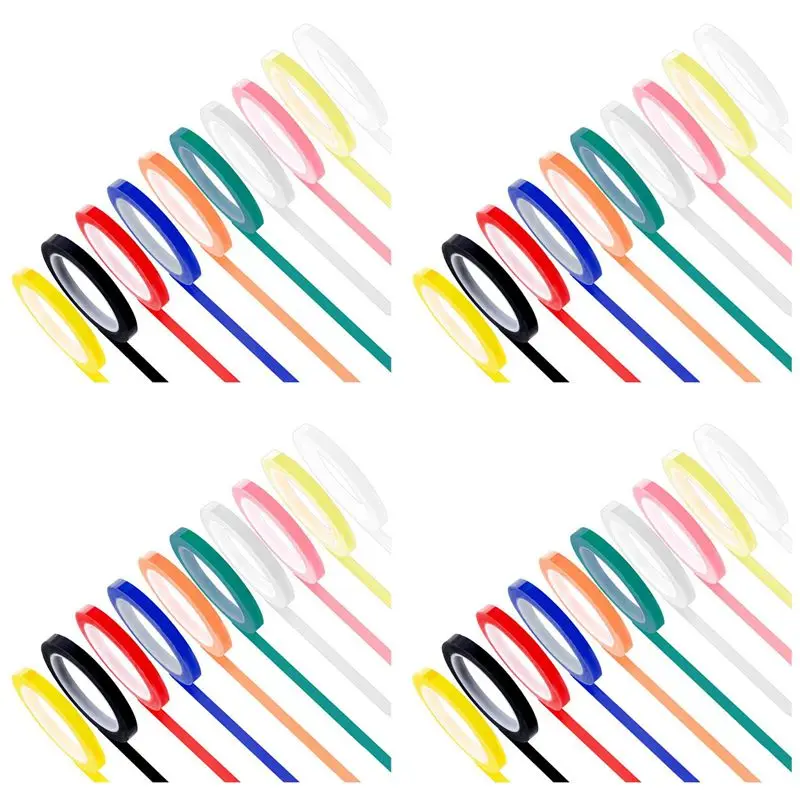 

ABVJ-40 Rolls Autoclave Tape-Sterilization Tape,0.24 Inch Width 216.5 Inch Length Instruments Identification Tape 10 Colors