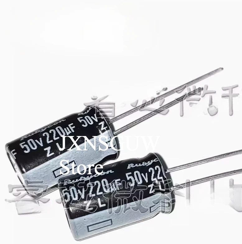 

50PCS free shipping NEW RUBYCON ZL 50V220UF 10X16MM electrolytic capacitors 220UF 50V 105 degrees 220UF/50V 50ZL220MEFC10X16