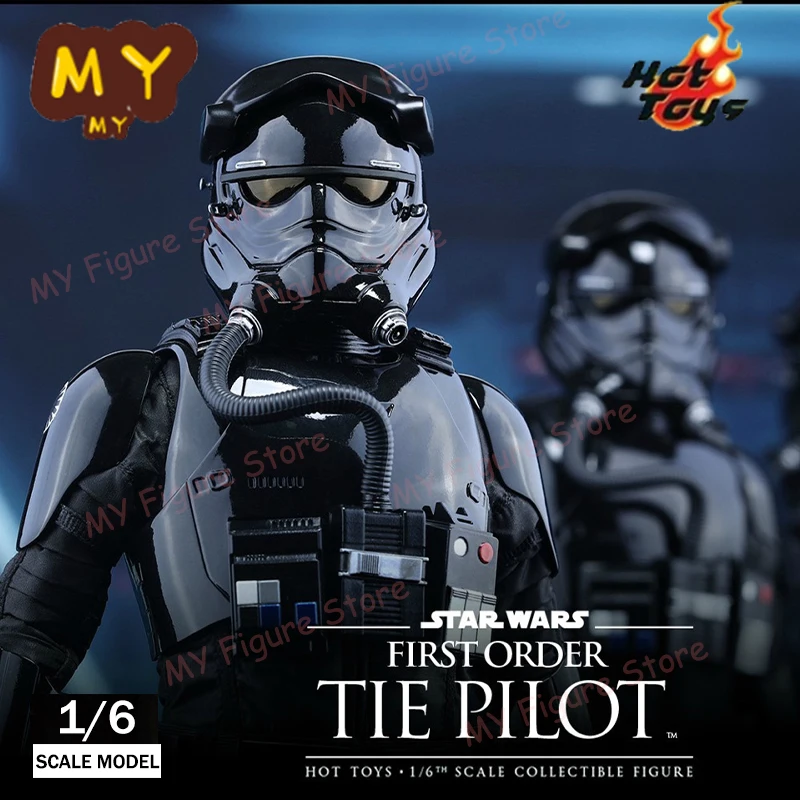 Original Hot Toys Tie Pilot Action Figure 1/6 Star Wars The Force Awakens First Order Figurine HT MMS324 Kid Toy Birthday Gift