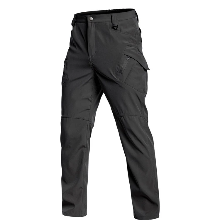 

2026 New Men's Slim Fit Casual Pants Spring Summer Multiple Pockets Micro Elasticity for Travel Camping Hiking Fishing