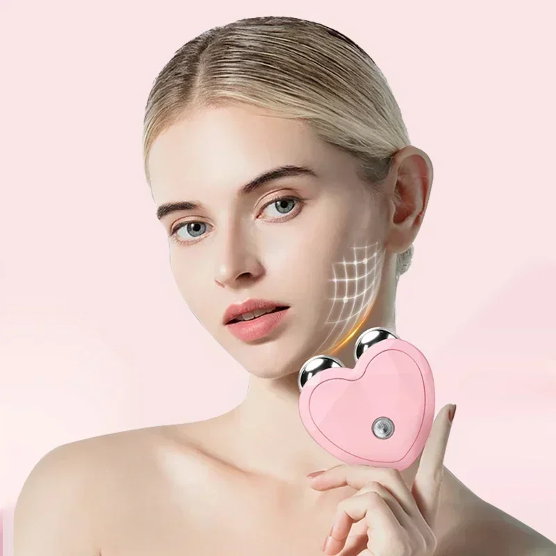 Mini Microcurrent Face Massager Facial Lifting Device Sonic Vibration Skin Tighten Skin Care Facial Anti Wrinkle Beauty Devices