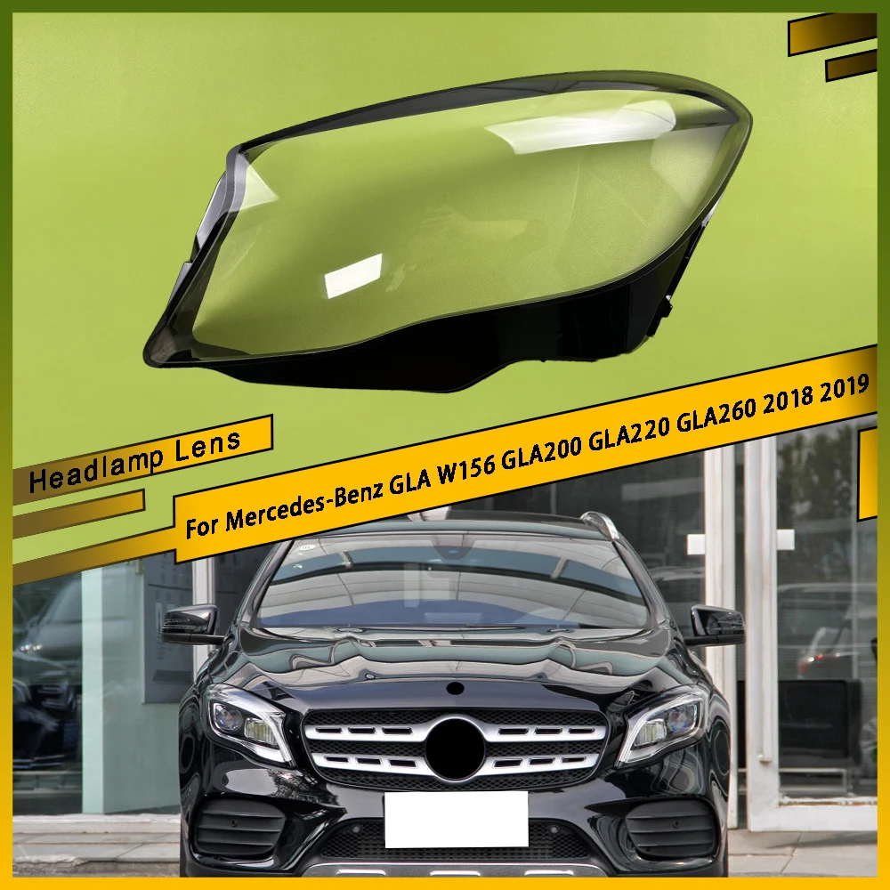 Auto Accessory Front Headlight Cover Headlight Lens Shell Replacement For Mercedes-Benz GLA W156 GLA200 GLA220 GLA260 2018 2019