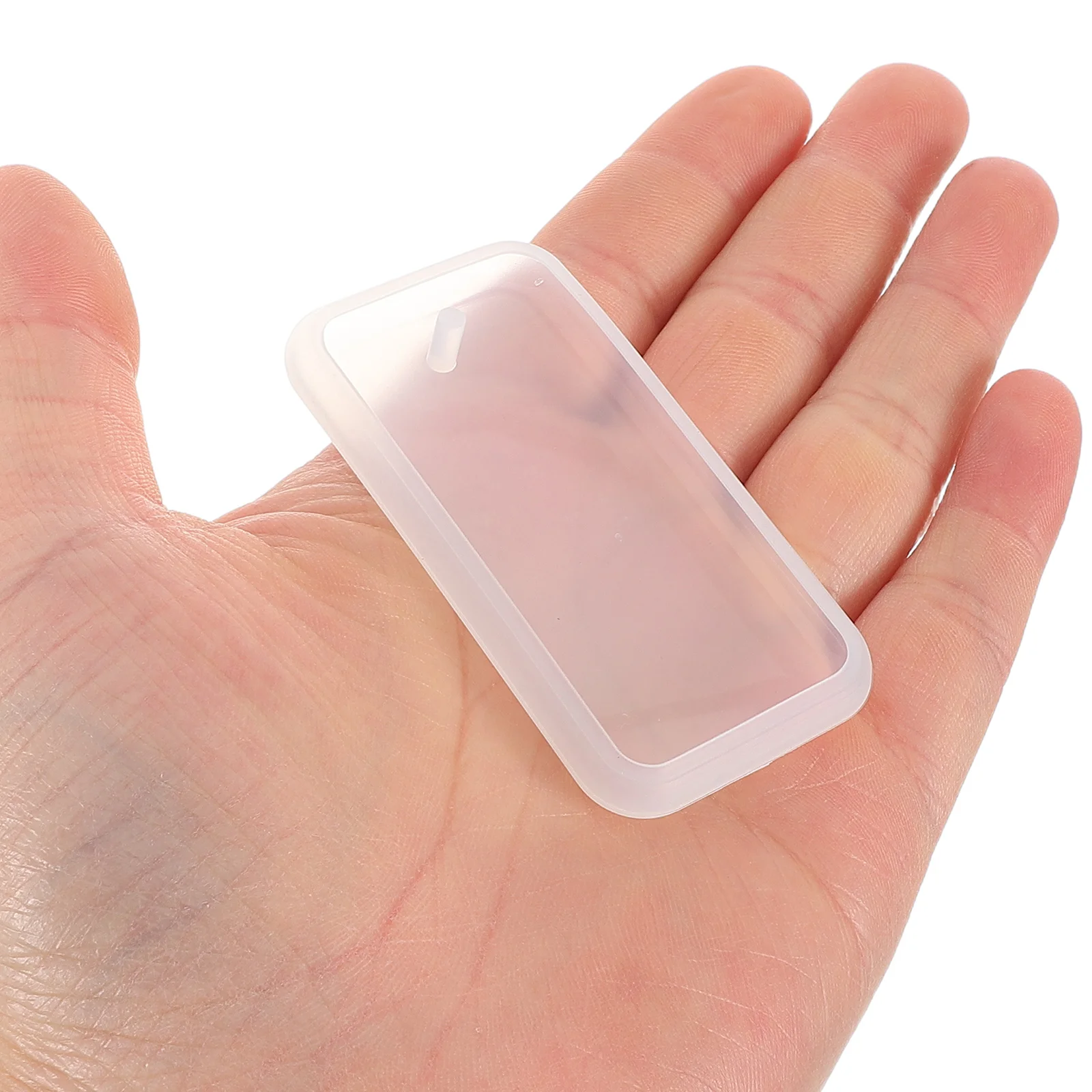 

20 Pcs Keychain Mold for Resin Creative Jewelry Pendant Casting Silicone Molds Crafts Supplies Precision Rectangle Team