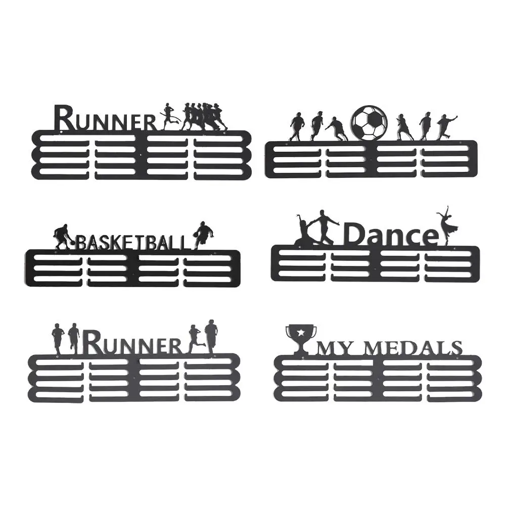 Type Awards Display Shelf Medal Holder Rack Metal Frame Iron Medal Home Race Mounted Office Medal Decor Games Wall Hangers