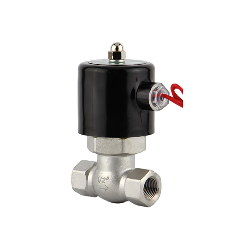 

1/2" High Temperature Stainless Steel Steam Solenoid Valve Normally Closed 2-Way Female thread Electric Valves 220V 24V 12V