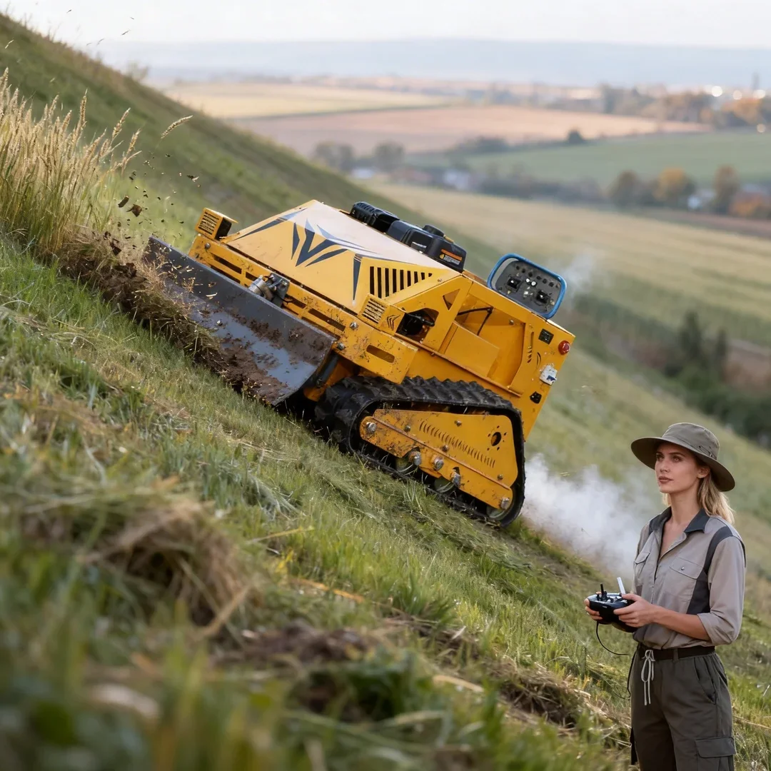 

Customized Home Use Remote Control Robot Flail Lawn Mower Multi‑Purpose for Farm Orchard Lawn Grass Cutting & Snow Removal