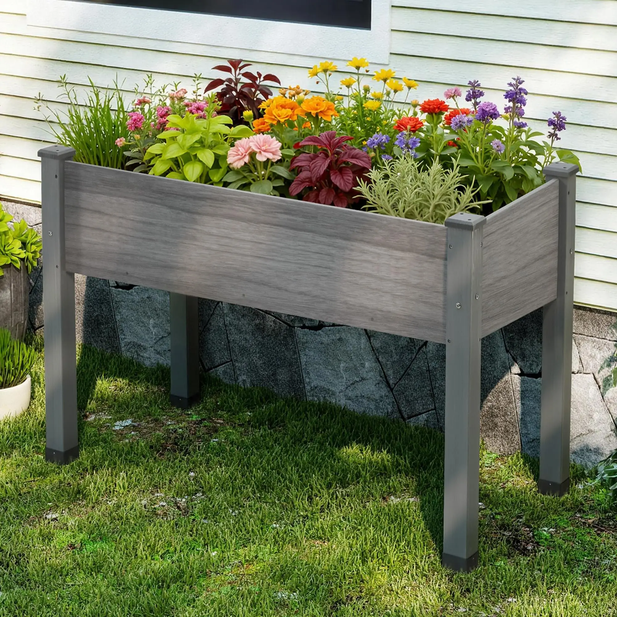 Raised Garden Bed, 48x30x24 Inch