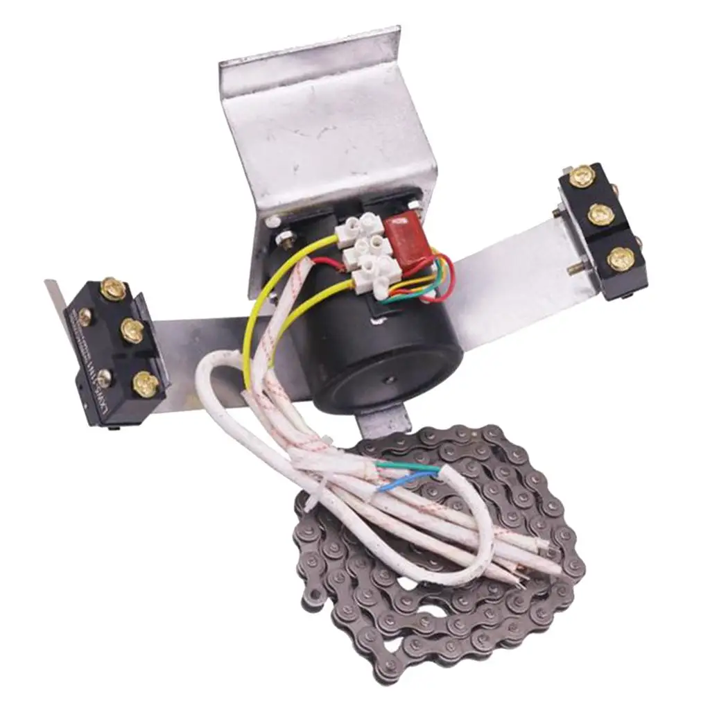 110V Incubator Turn Motor 100CM Chain Gears System Chick Hatching Accessories for Egg Incubator Automatic Use