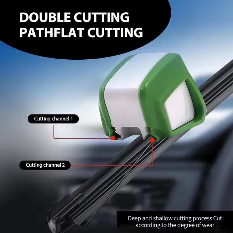 Strumento universale per la riparazione del tergicristallo per auto, lama tergicristallo, taglierina per tergicristallo, strumento per la regolazione della gomma, trimmer, restauratore, accessori per auto