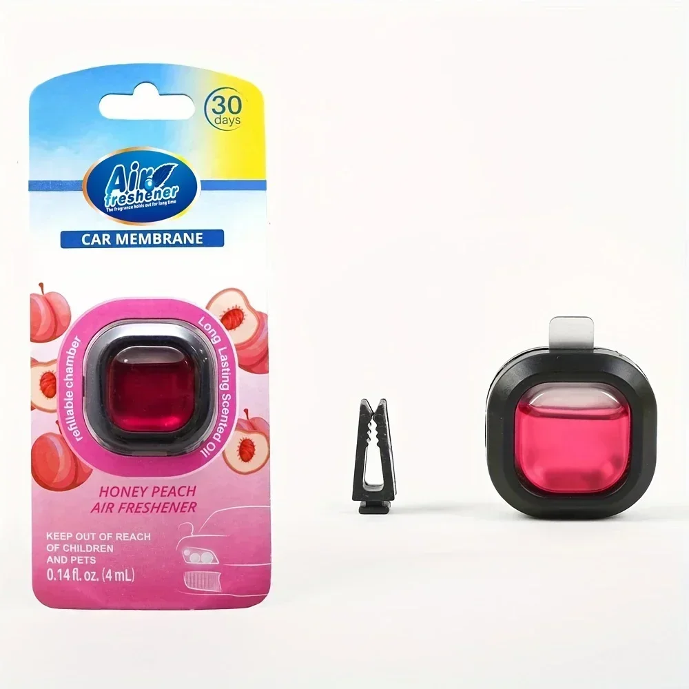 Long-Lasting Car Air Freshener Vent Clip Essential Oil Scented Odor Eliminator 0.14oz Alcohol-Free Fragrance For Fresh Car Smell