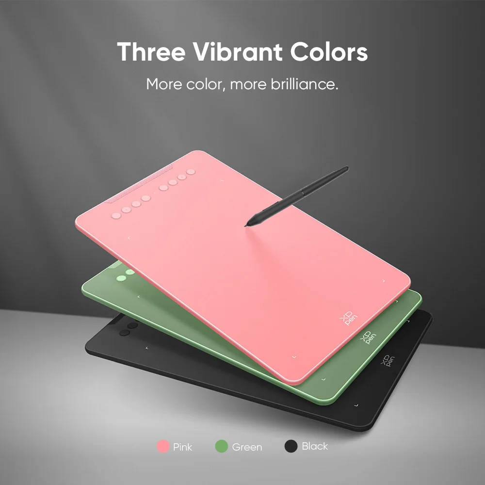 XPPen Deco 01V2 Graphic Tablet 10 Inch Digital Drawing Tablet 3 Colors 8192 Levels 60 Tilt Art Animation for Android Windows Mac