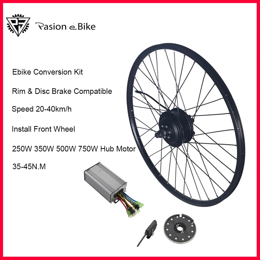 

Electric Bicycle Conversion Kit 250W 350W 500W EBike Brushless Hub Motor Bike Wheel kit bicicleta electrica Compatibl 36V 48V