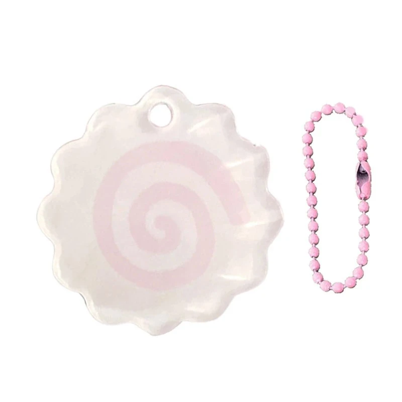 LLavero de acrílico rosa con forma de rollo de calamar, colgante para mochila, joyería encantadora, envío directo