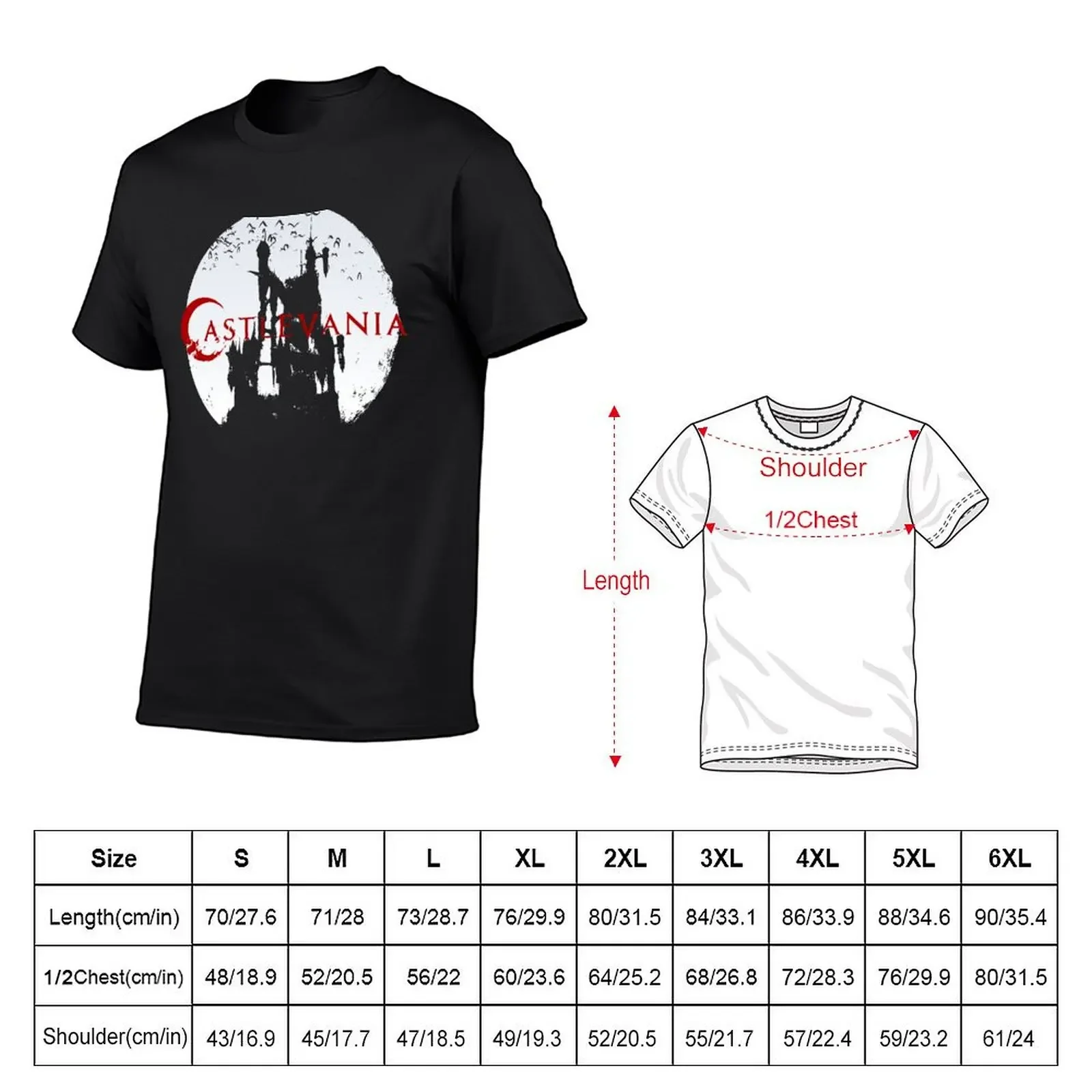 Castlevania T-Shirt customs anime mens t shirts casual stylish