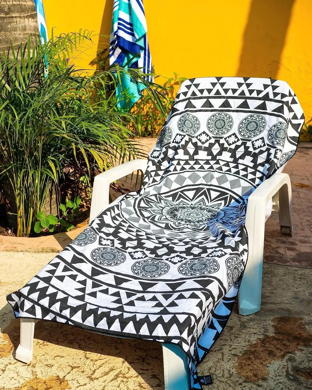 Bohemia pattern Stripe Towel for Family stuffs friend Gifts Quick-Dry Sand free For Bath Yoga Tourism Beach Camping Swimming GYM