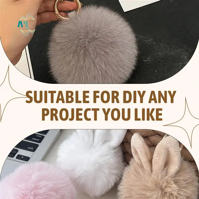 

A40Z-20 шт. DIY помпон из искусственного лисьего меха с эластичной петлей для шапок, брелоков, шарфов, перчаток, сумок, аксессуаров