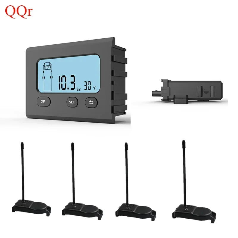 2026 6 إلى 26 إطارات شاحنة ضغط الإطارات الرقمية الداخلية 433.92 ميجا هرتز شاحنة حافلة استشعار ضغط الإطارات TPMS