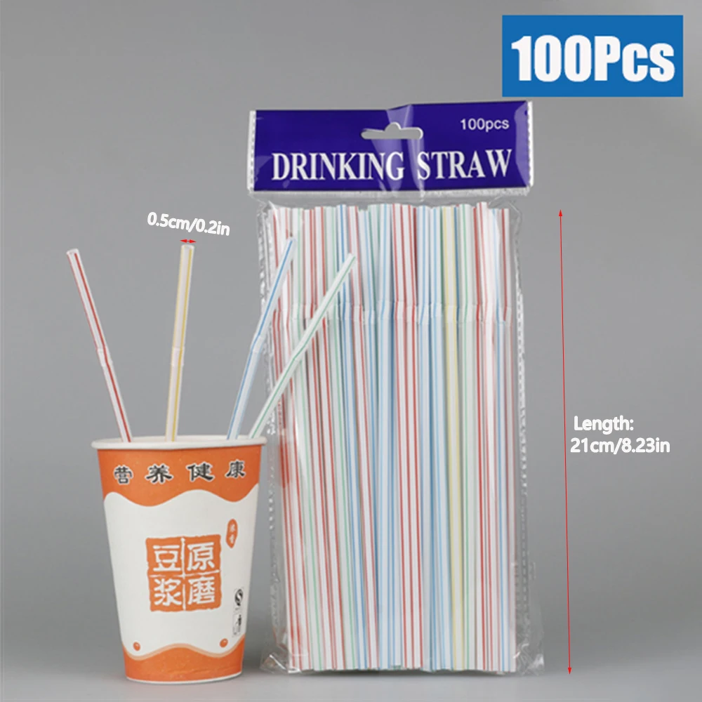 50/1000/3000 Stuks Kleurrijke Rietjes Rietjes Bar Melk Thee Party Bruiloft Keuken Woonaccessoires Drank Stro groothandel