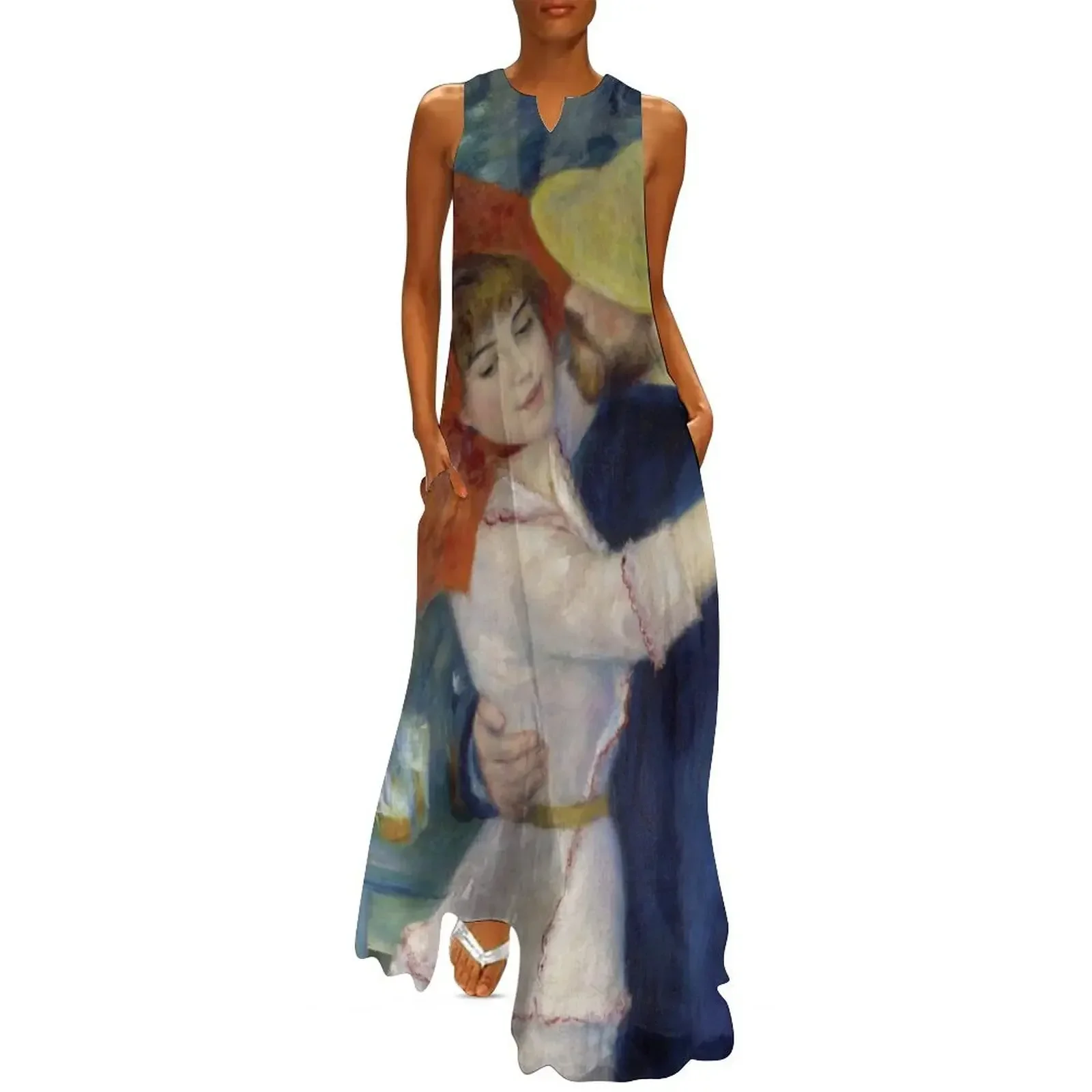

Dance At Bougival - Pierre-Auguste Renoir Long Dress elegant party dresses for women 2025 women clothes summer clothes Dress