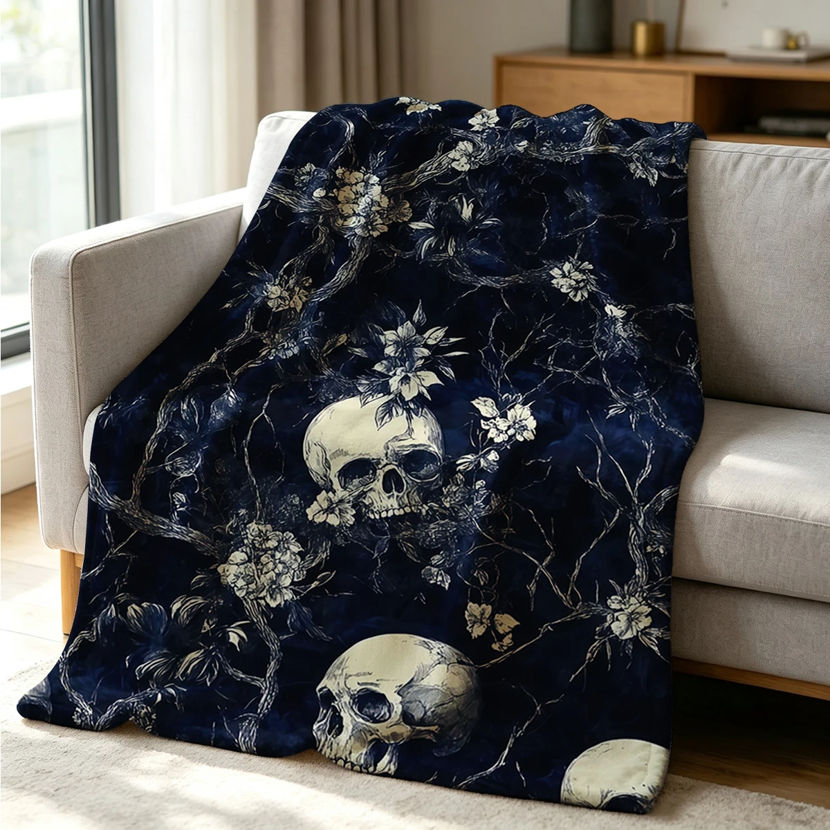 Textured Fantasies Blanket Soft Cozy Throw for Sofa Bed Festive Holiday Decor Gift for Kids and Adults,Lightweight and Warm