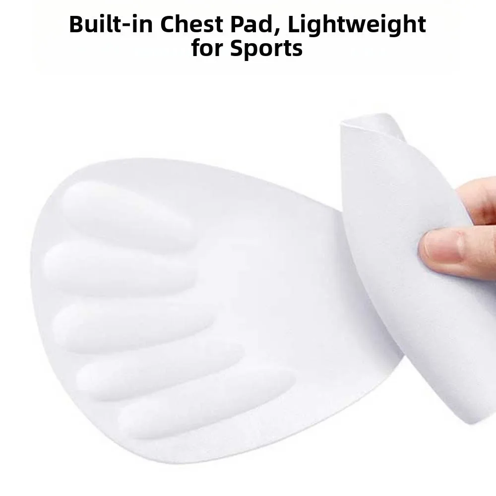 

Solid Color I-shaped Sports Bra Breathable Comfortable Fitness Back-breasted Vest Anti-shake Design Adjustable Yoga Underwear