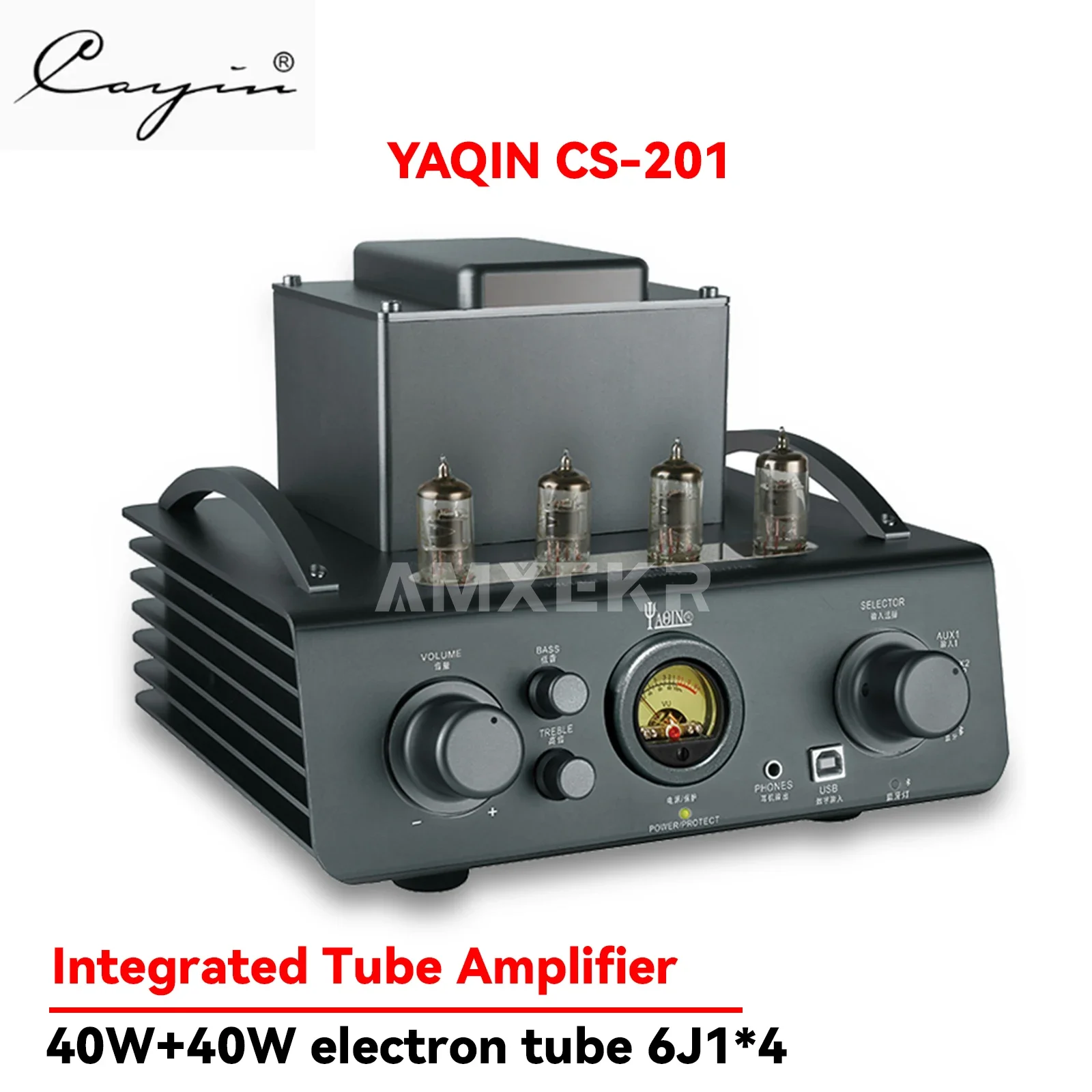 YAQIN CS-201 مُضخّم صوت 40 واط * 2 مكبر كهربائي أنبوب مضخم الصوت حمى HiFi المنزل فراغ أنبوب الصوت