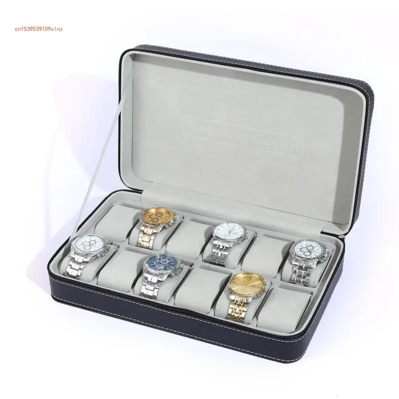 for Smart Watch Carrying for Case Travel Storage Box PU Watch Protector Portable Jewelry Hard for Case with Pillow for W