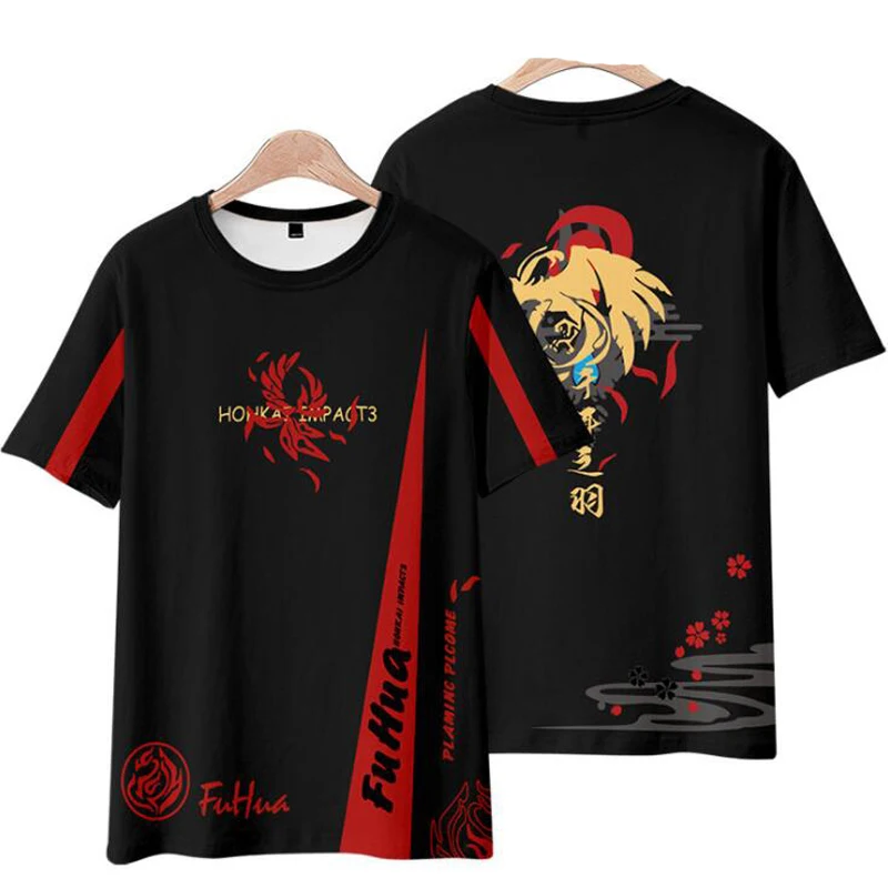 

Japan Anime Honkai Impact 3rd 3D T Shirt Women Men Cosplay Costume Kiana Kaslana Yae Sakura Short Sleeve Hip Hop T-Shirt Homme