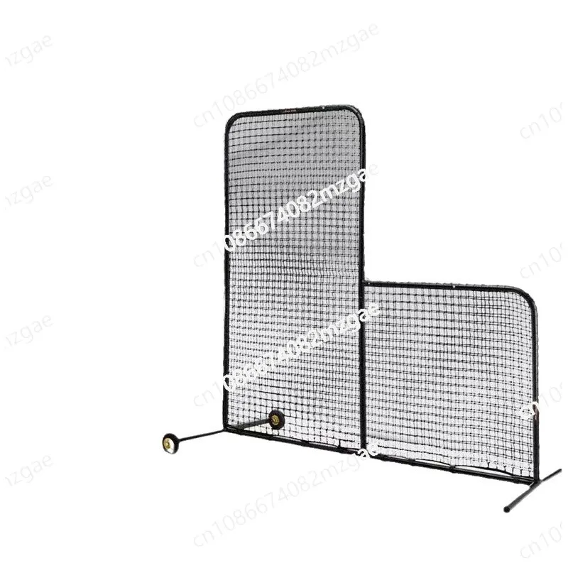 

7X7 feet L-shaped baseball practice net, outdoor training bar