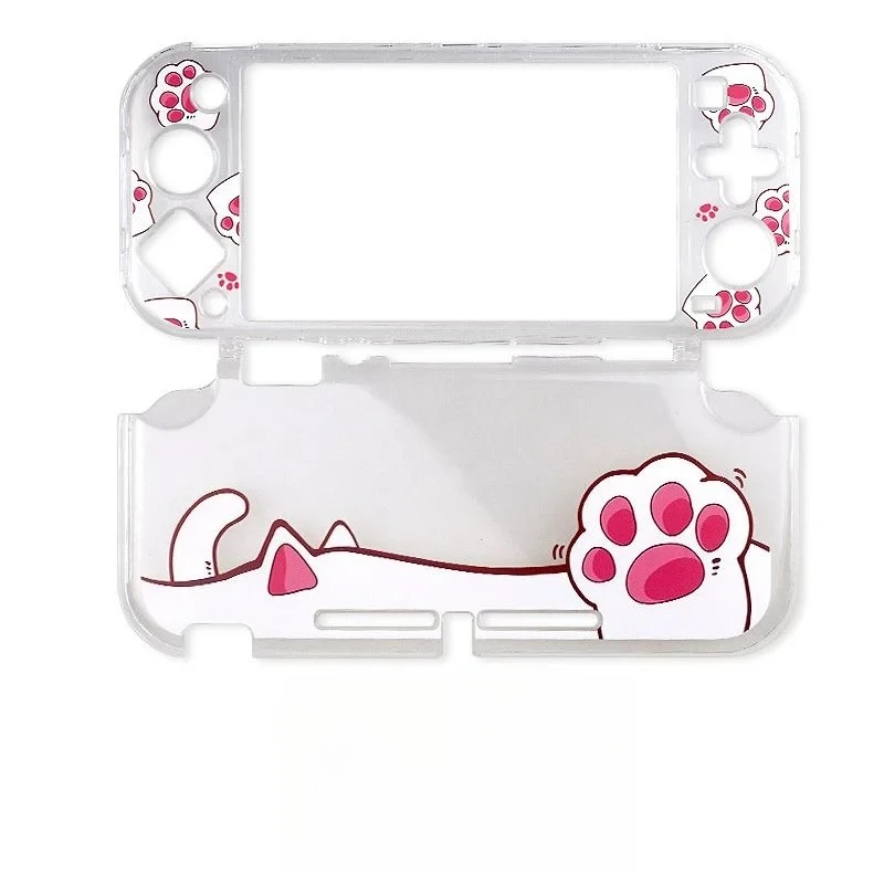 Coque de protection rigide transparente anti-choc avec motif Cat-Pad pour Joy-Con et console Nintendo Switch Lite – Accessoires