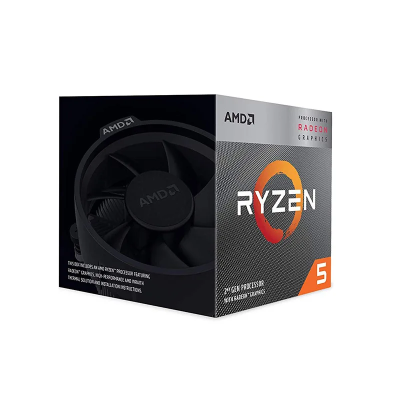 Generation Ryzen5 3400G processor 4 cores 4 threads 3.7GHZ AM4 interface boxed CPU