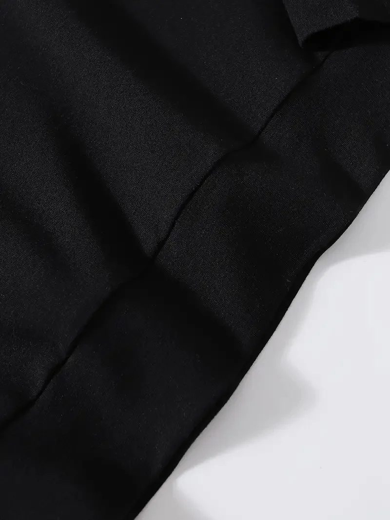 Men's autumn and winter fashionable casual loose Los Angeles letter print fleece pullover long sleeved round neck sweatshirt