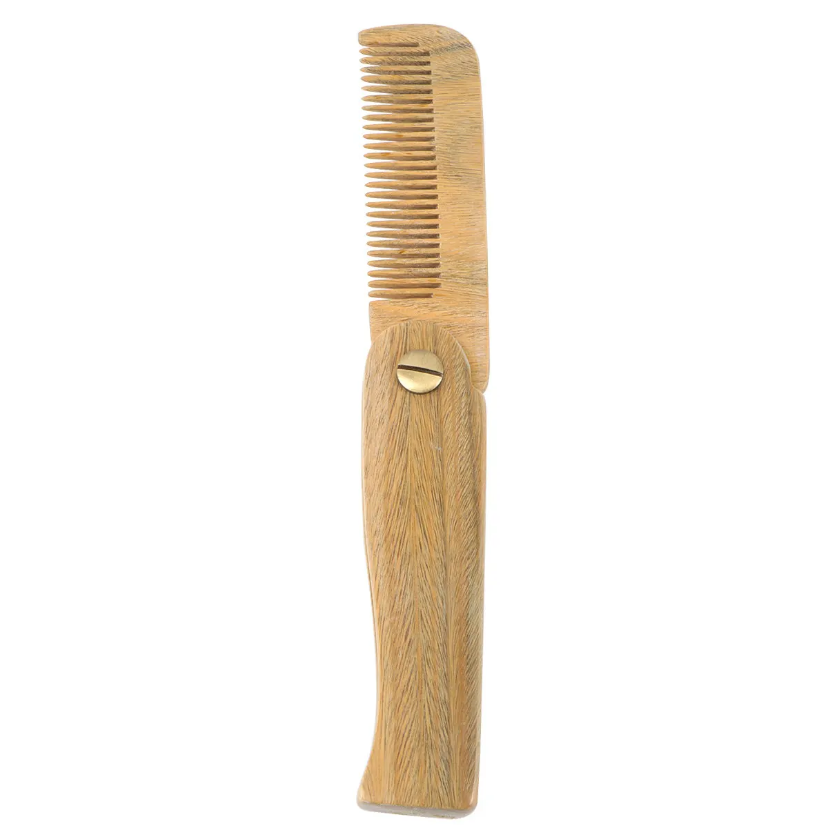 

Green Sandalwood Comb Anti-Static Wooden Hair Smoothing Burlywood Foldable Portable Massage Comb for Women Girls