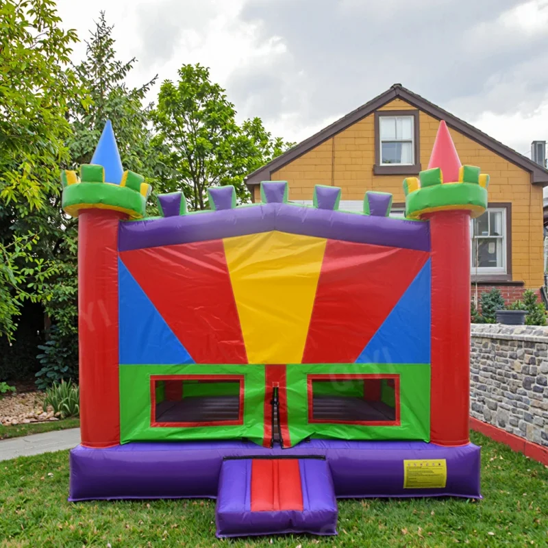 Colorful Commercial Inflatable Bounce Castle PVC Kids Jumper Outdoor Party Rental Bounce House CE Certified