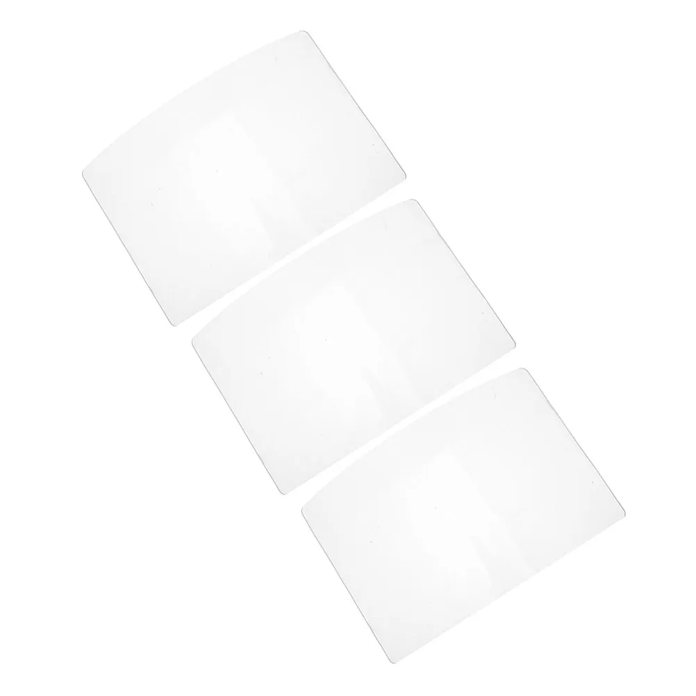 

3Pcs Sandblasting Hood Replacement Lens Dustproof Organic Glass Clear Mask Sandblaster Protective Window Face Cover