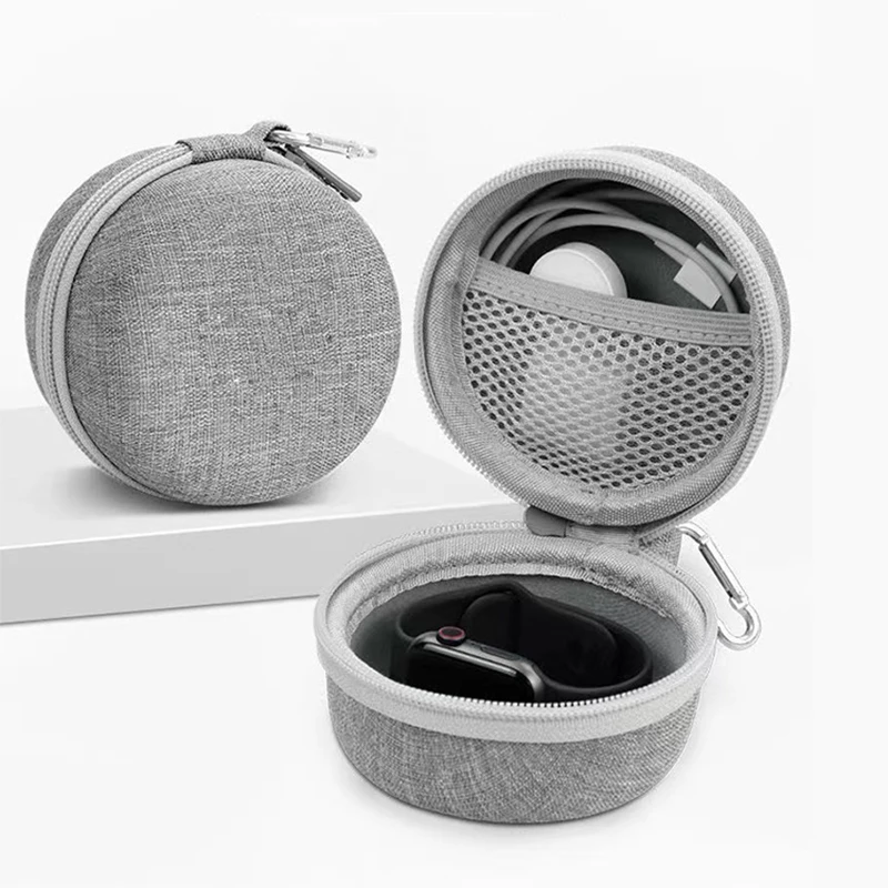 Portable EVA Watch Travel Case Storage Organizer Shock-Resistant Waterproof Smartwatches Zippered Container Box