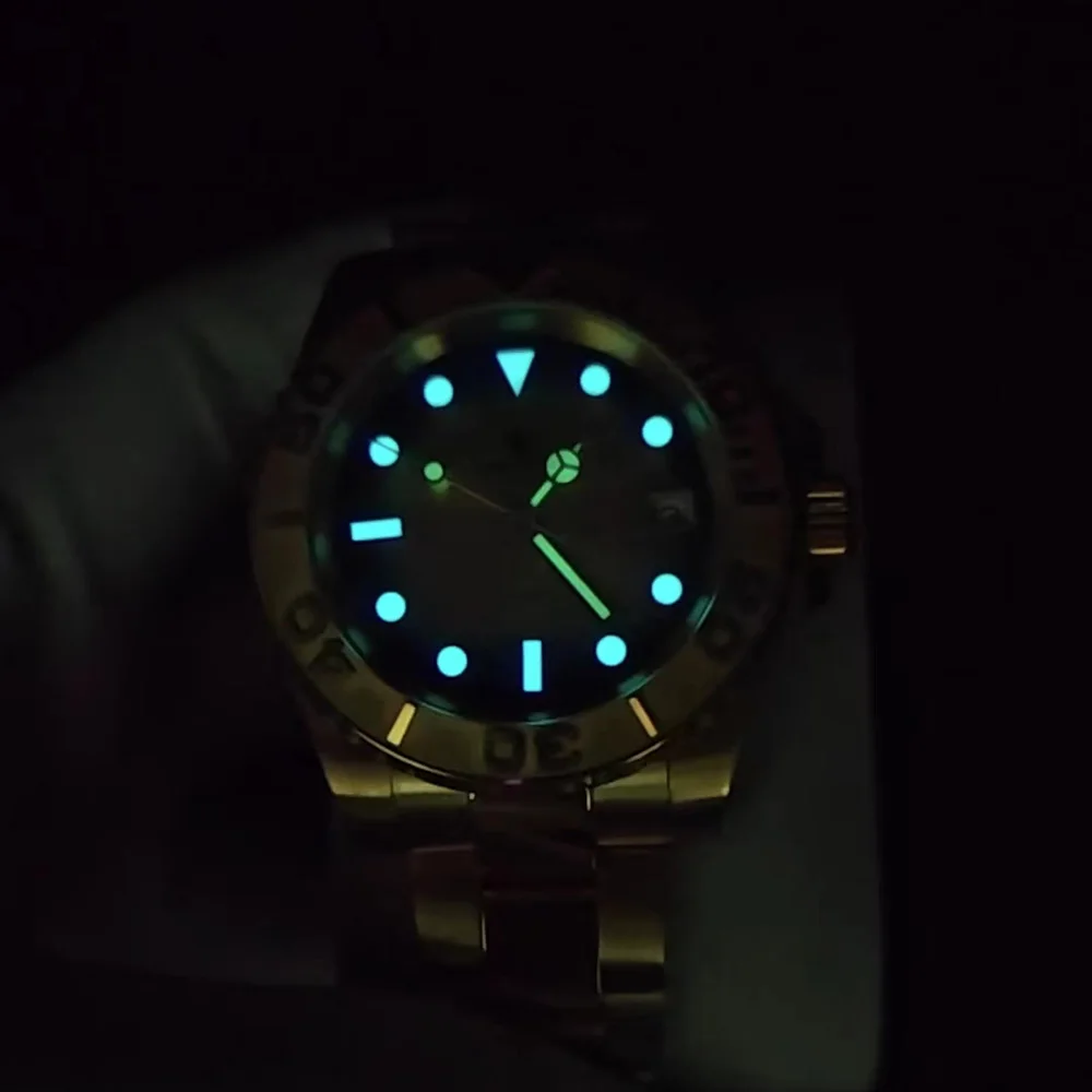 Orologio da uomo di lusso da 40 mm Orologio NH35 Orologio impermeabile in vetro zaffiro Movimento automatico Orologio meccanico Supporto logo personalizzato