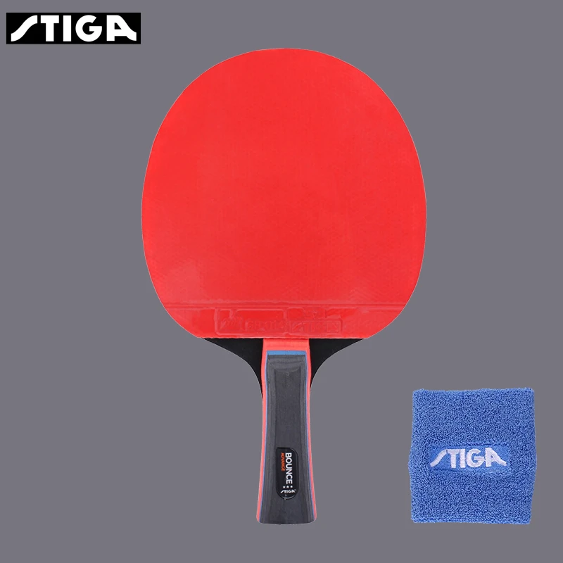 Genuine Stiga PRO BOUNCE Quality 3 stars Table Tennis Racket Ping Pong Paddle pimples in rackets Shakehands FL/CS