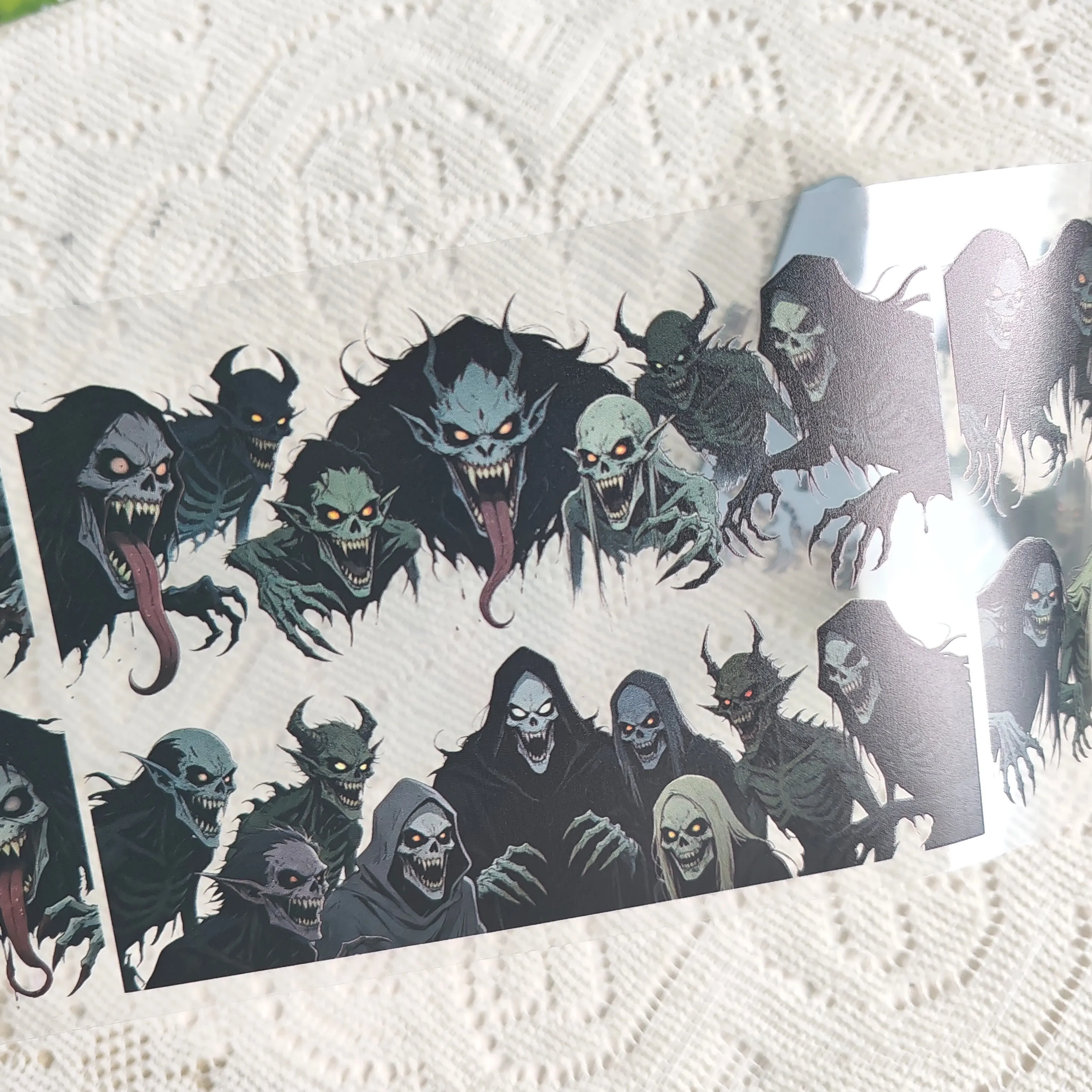 Dark Weird Monster PET Washi Tape Journal Decoration DIY Collage Gucca Landscape Scrapbooking Decorative Stickers Material