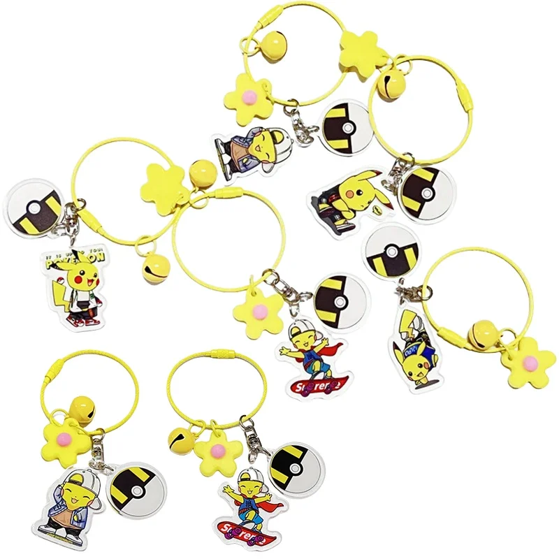 

Pikachu Y2k Key Chain for Women Bag Pendant Jewelry Fashion Punk Cute Cool Trendy Girl's Car Key Ring Chain Accessories