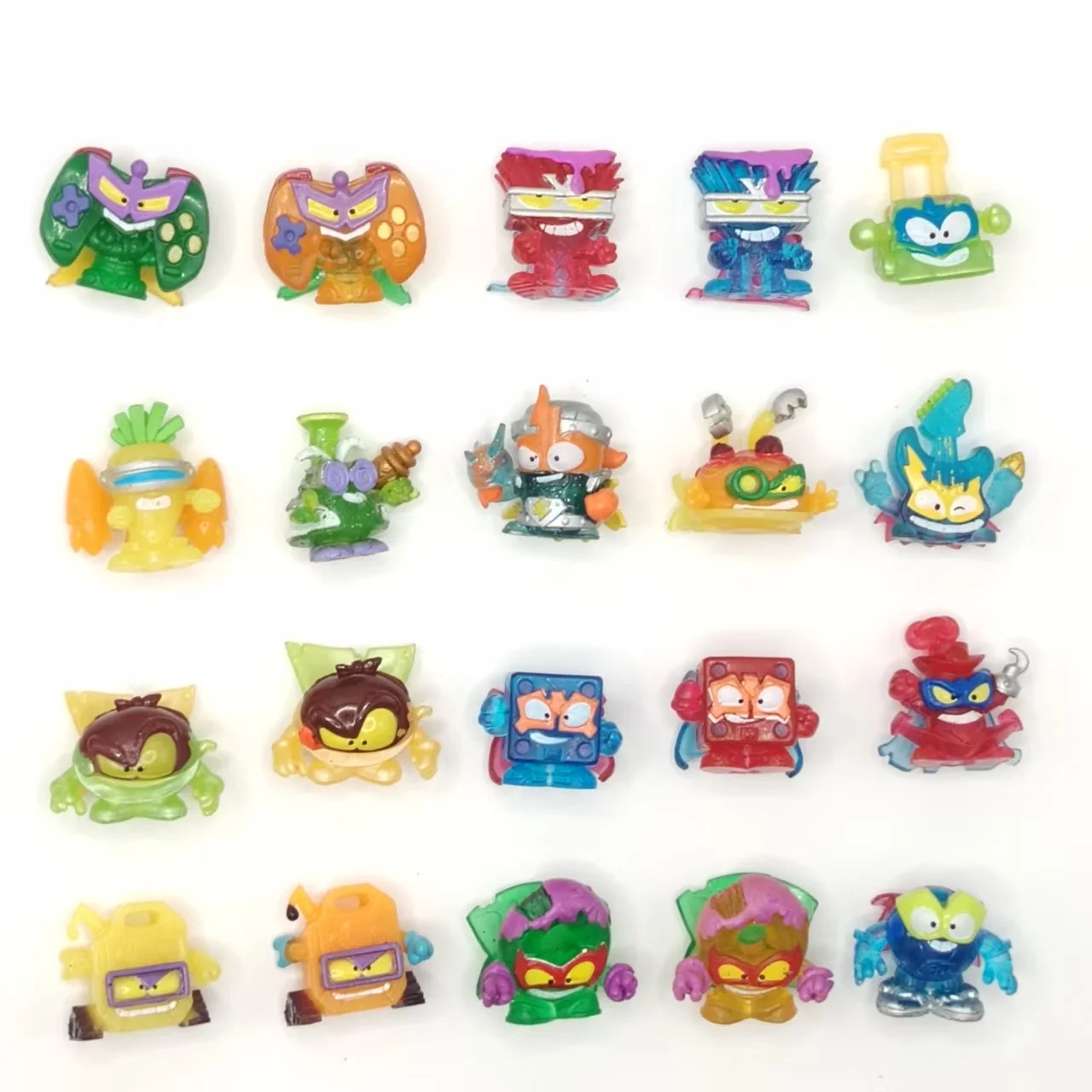 Las más nuevas figuras de Superthings, estilos transparentes plateados, colección de Superthings, juguetes para niños, regalo de Navidad