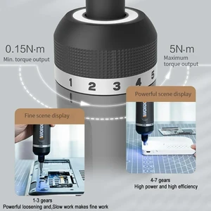 WORX-WX242 4V ELECTRICAL SLOOD SWITCH SET, SMART Wireless Electric Slit Keys, Rechargeable USB, 30 BIT SET, Mini Broca Electric Tools Main Main Sales Drill Bolts Wireless - №3