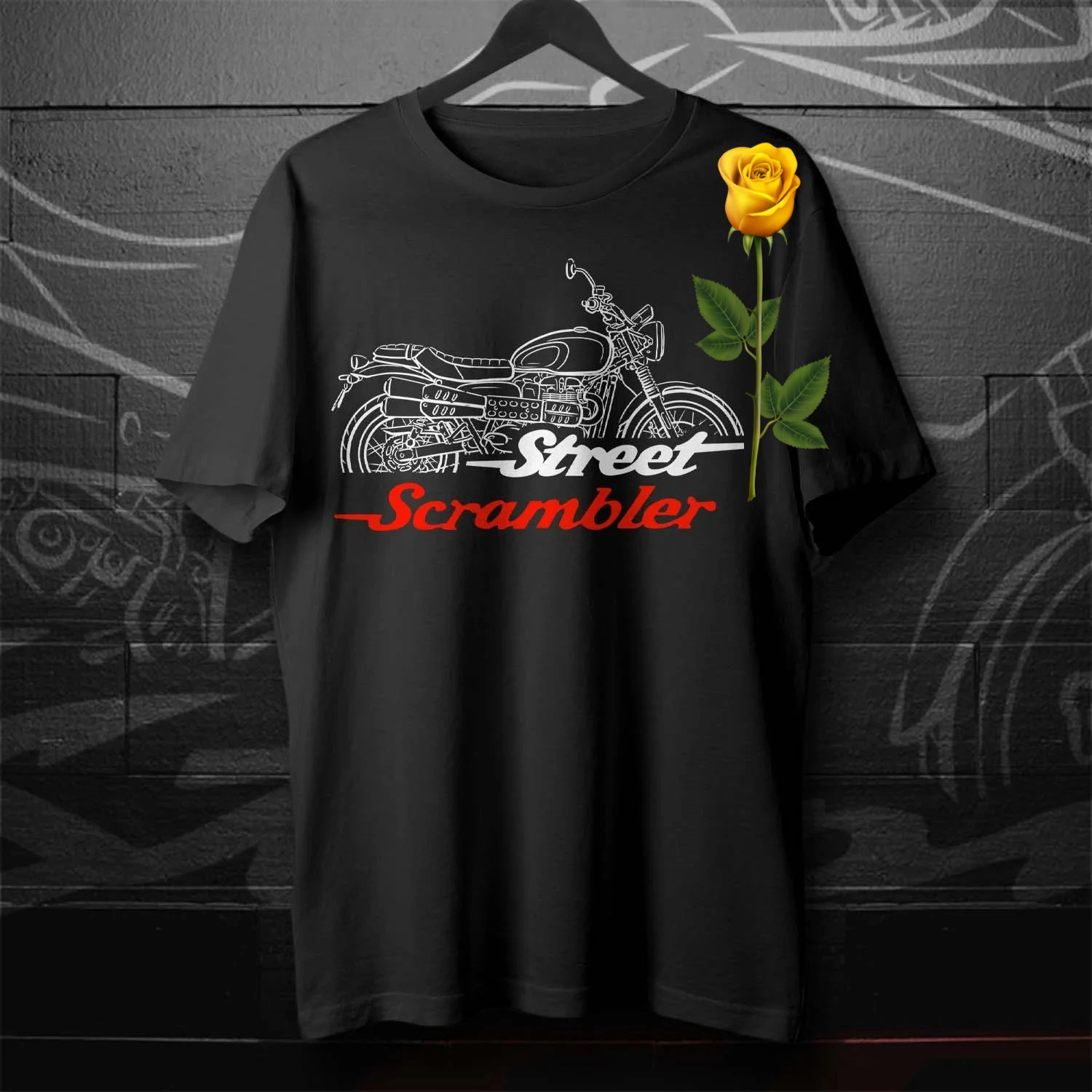 

2017-2023 Models British Street Scrambler Motorcycle T-Shirt 100% Cotton O-Neck Short Sleeve Casual Mens Tshirt Rider Streetwear