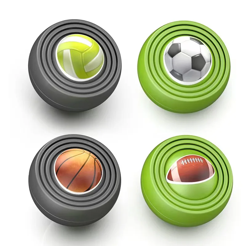 Safe Durable 3D Gravity Fidget Spinner Gyro-Infinite Flip Ball Stress Relief Toy Kids Adults Autism ADHD Sensory Focus Tool Gift