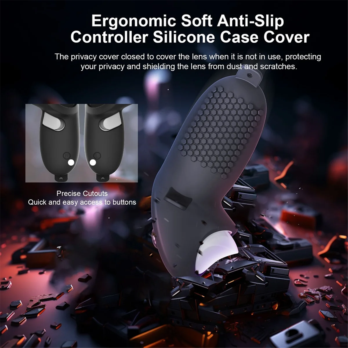 

ДЕТЬ! Для Meta Quest3 VR комплект защиты маски Quest3 шлем чехол для хранения пыли ручка портативный силиконовый защитный чехол