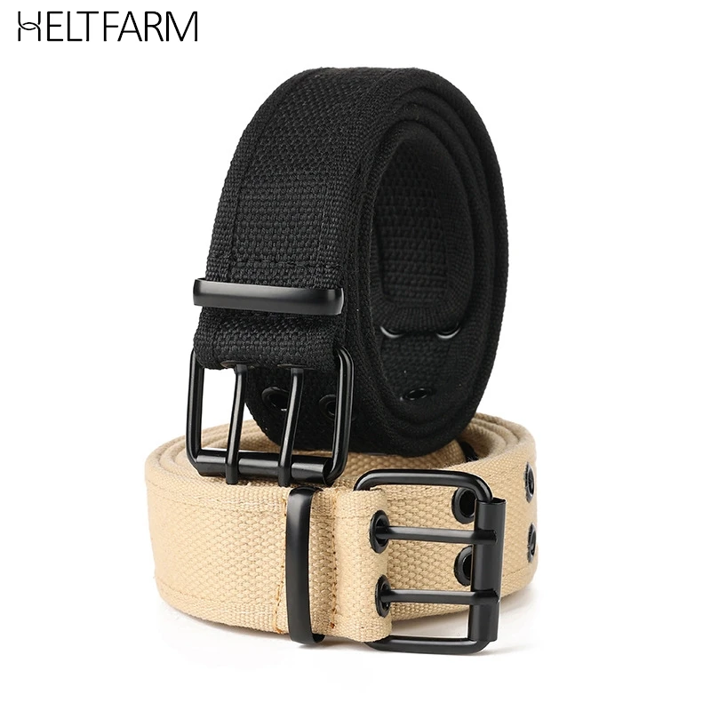 

Fashion Double Row Needle Buckle Woven Belt For Men Leisure Sports Outdoor Work Belt Pants Jeans Casual Decoration Belt Gifts