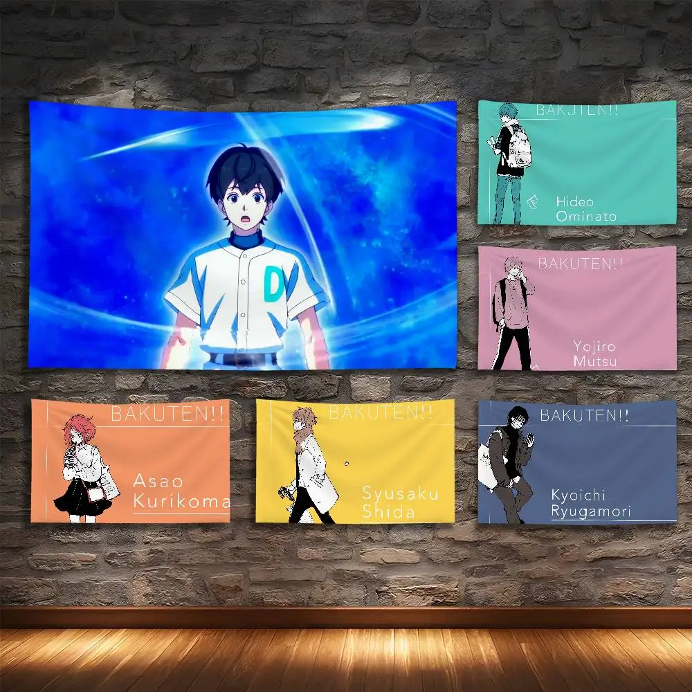 

Япония B-BakutenS аниме гобелен спальня гостиная бар сад открытый фестиваль из микрофибры украшение фон художественный баннер