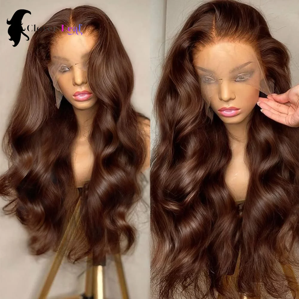 Chocolate Chocolate Brown Body Wave Human Hair Wigs 13X4 HD Lace Frontal Wigs For Women Colored Brazilian Wet And Wavy Lace Front Wigs - Aliexpress Deal
